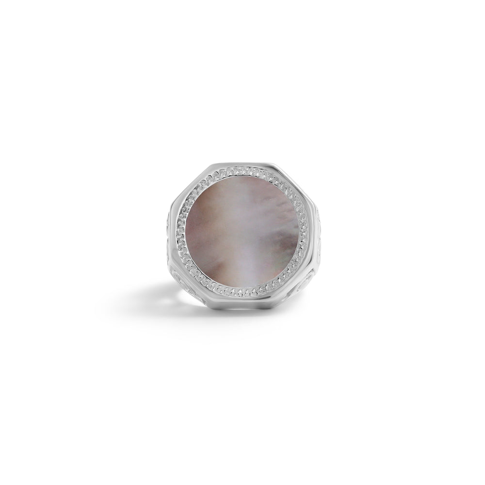 Mother of Pearl Sovereign Ring