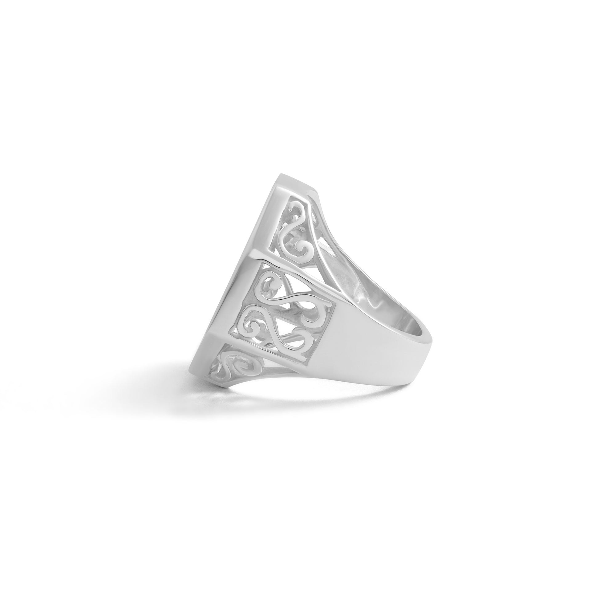Mother of Pearl Sovereign Ring - Large