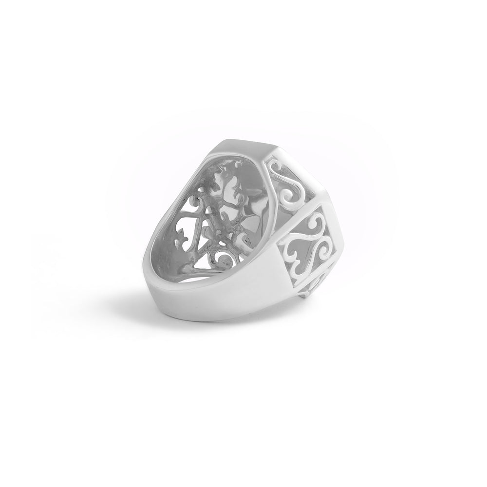 Mother of Pearl Sovereign Ring - Large
