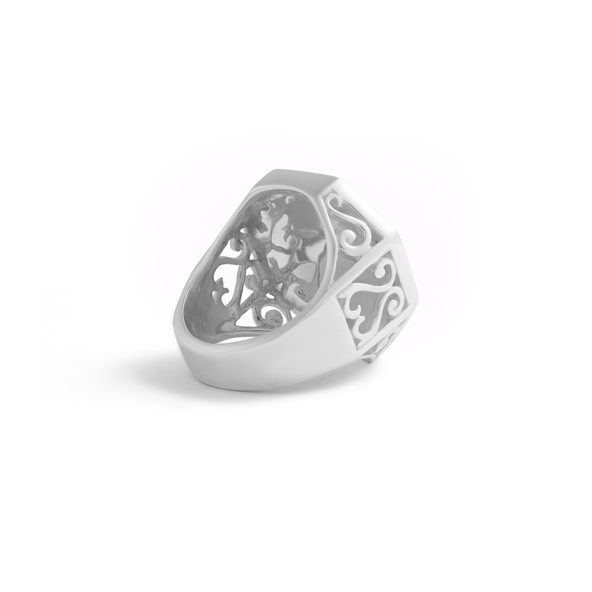 Mother of Pearl Sovereign Ring - Large